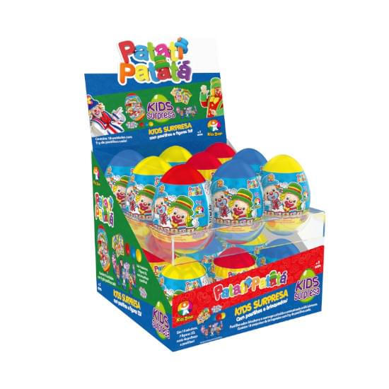 Imagem de Kids zone brinquedos com surpresa e partilhas eggs patati patata com 18 unidades