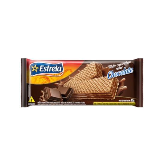 Imagem de Biscoito wafer estrela chocolate 80g