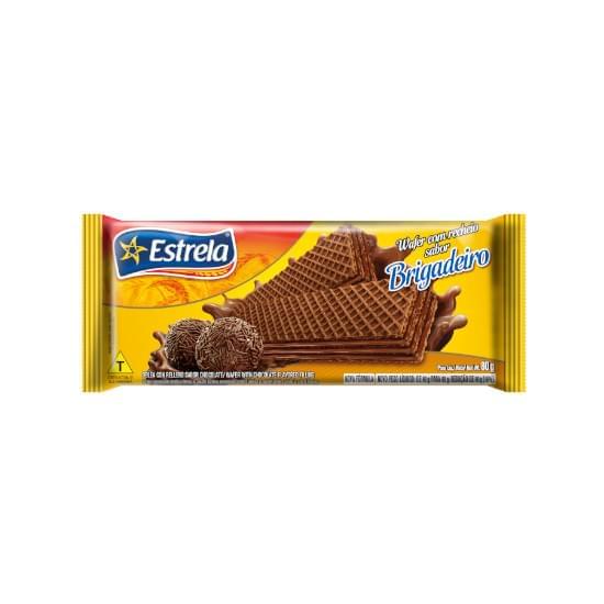 Imagem de Biscoito wafer estrela brigadeiro 80g