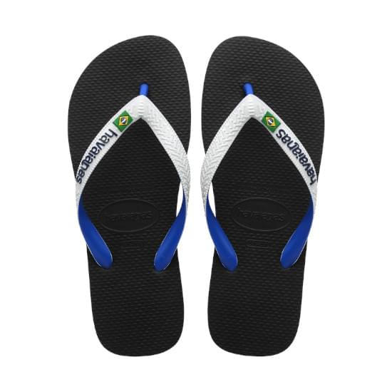 Imagem de Sandalias havaianas unissex top mix brasil preto 37/38