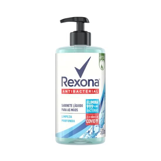 Imagem de Sabonete líquido antibacterial para as mãos rexona limpeza profunda 500ml