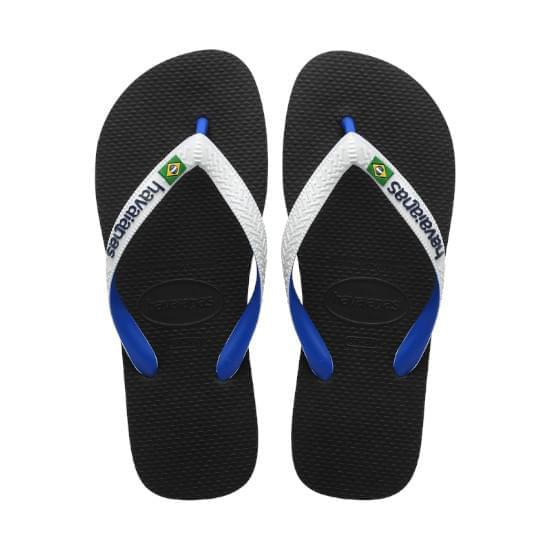 Imagem de Sandalias havaianas unissex top mix brasil preto 33/34