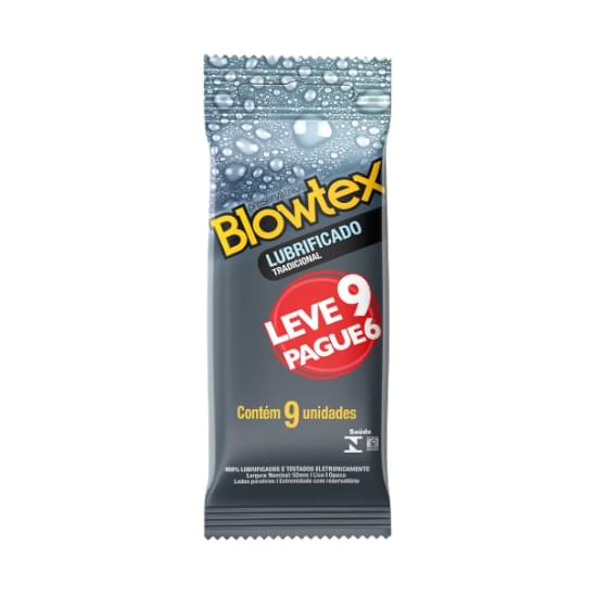 Imagem de Preservativo blowtex lubrificado leve 9 pague 6  | com 9 unidades