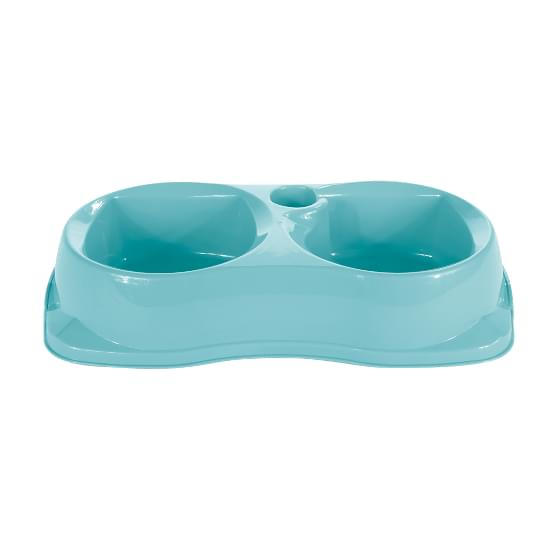 Imagem de Plast pet comedouro+bebedouro zooplast tamanho p azul tiffany