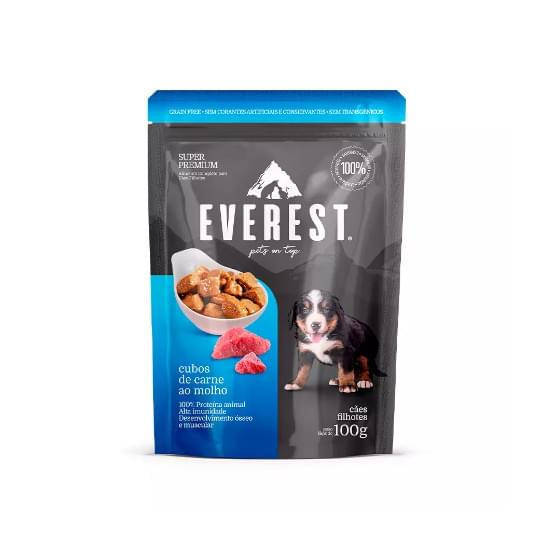 Imagem de Everest cães filhotes carne ao molho 100ml m18