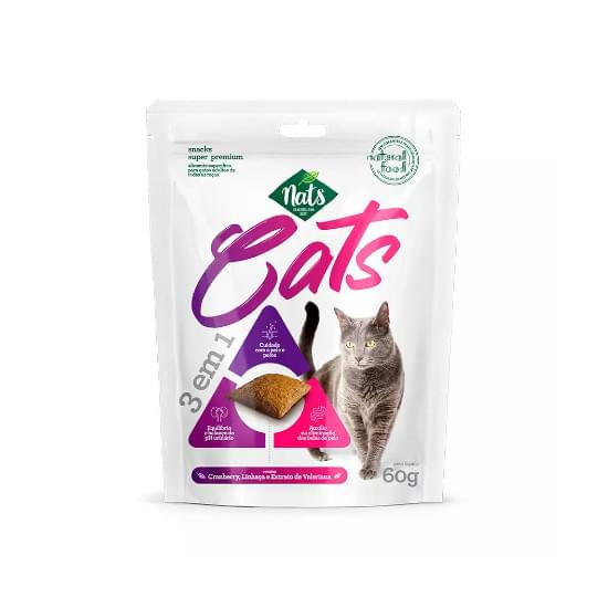 Imagem de Nats gatos snacks cats 3 em 1 60g