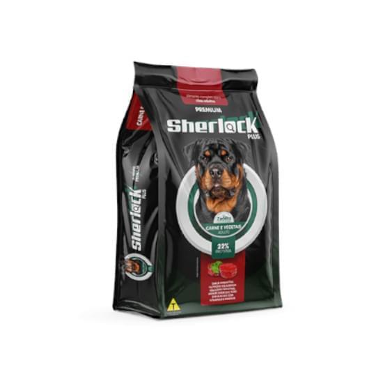 Imagem de Ração sherlock plus adulto carne e vegetais 2kg