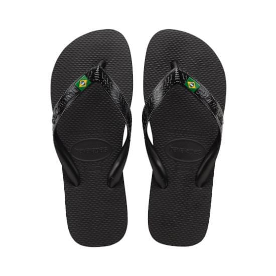 Imagem de Sandália havaianas unissex rasil light preto 39/40