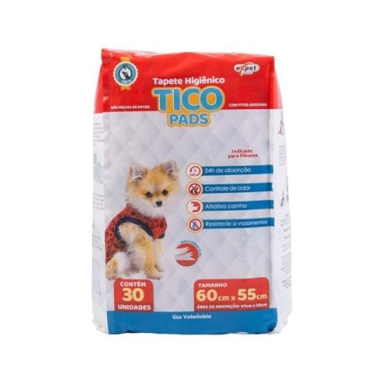 Imagem de Tapete higiênico tico pads slim 60x55cm com 30 unidades