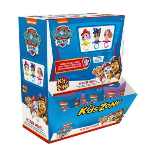 Imagem de Kids zone pirulito kids anel pawpatrol  com 32 unidades