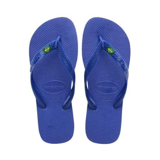 Imagem de Sandália havaianas unissex rasil light azul naval 33/34