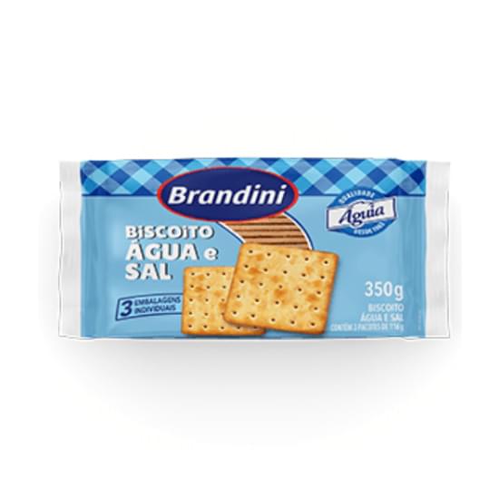 Imagem de Bisc brandini agua e sal 350g