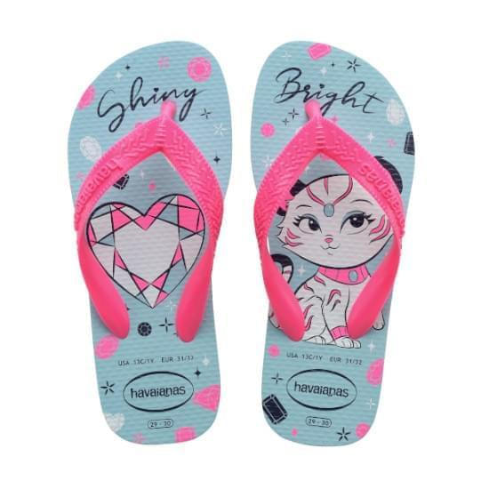 Imagem de Sandália havaianas infantil kids top pets rosa flux 35/36