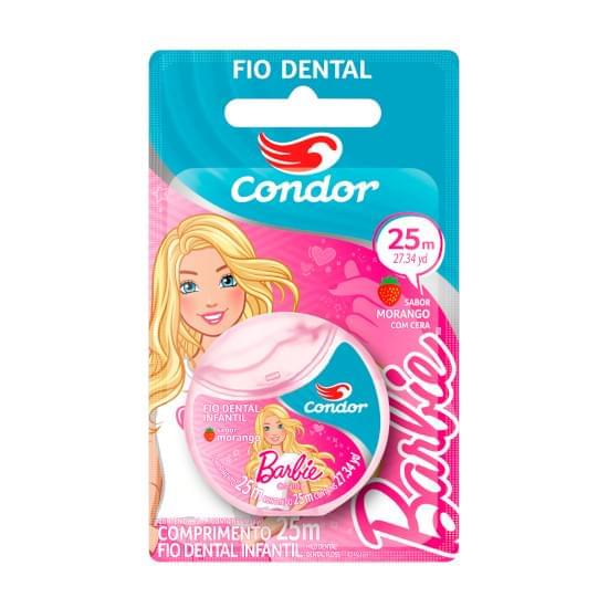 Imagem de Fio dental infantil morango barbie condor 25m