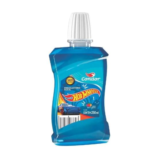 Imagem de Enxaguante bucal infantil zero álcool tutti frutti hot wheels condor frasco 250ml