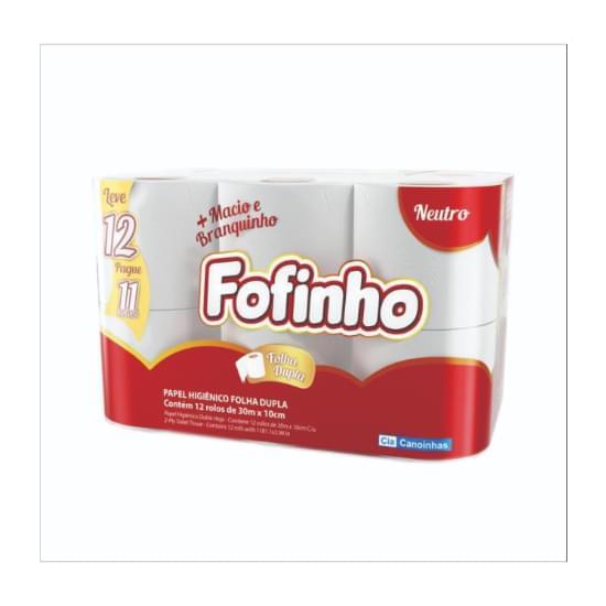 Imagem de Papel higiênico fofinho folha dupla 30m | leve 12 pague 11