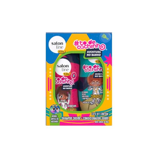 Imagem de Kit shampoo e condicionador salon line kids #to de cachinho aventura no banho 300ml cada