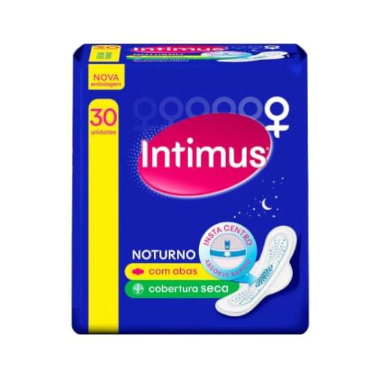 Imagem de Absorvente noturno intimus com abas seca gel | com 30 unidades