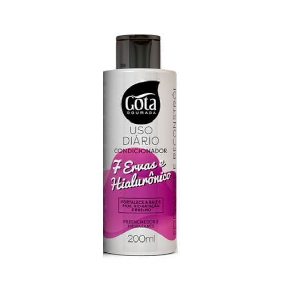 Imagem de Condicionador gota dourada  7 ervas e hialuronico 200ml