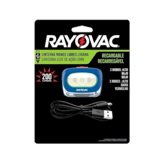 Imagem de Lanterna recarregavel usb maos livres rayovac