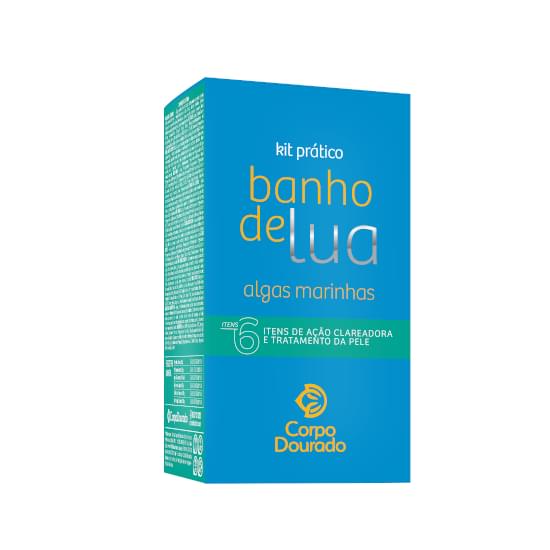 Imagem de Kit banho de lua pratico algas marinhas corpo dourado