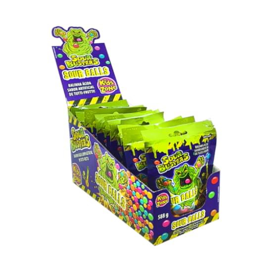 Imagem de Bala kids sour busters sour balls | display com 12 unidades