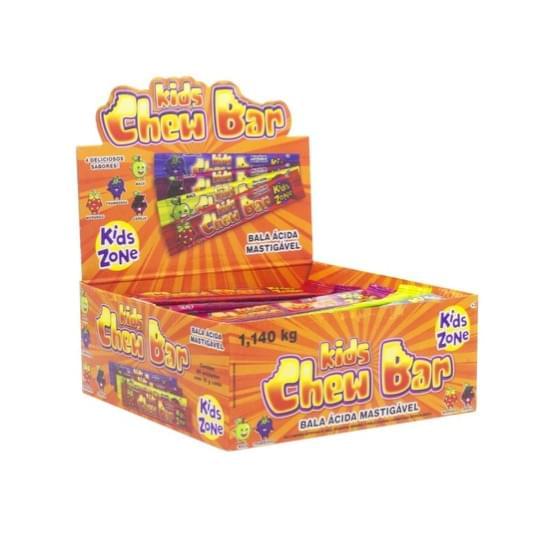 Imagem de Kids zone bala mastigavel kids chew bar sabores sortidos com 60 unidades