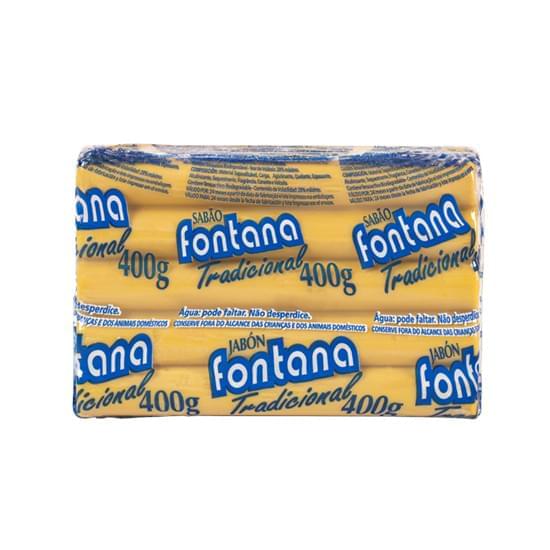 Imagem de Sabão barra fontana tradicional amarelo 400g