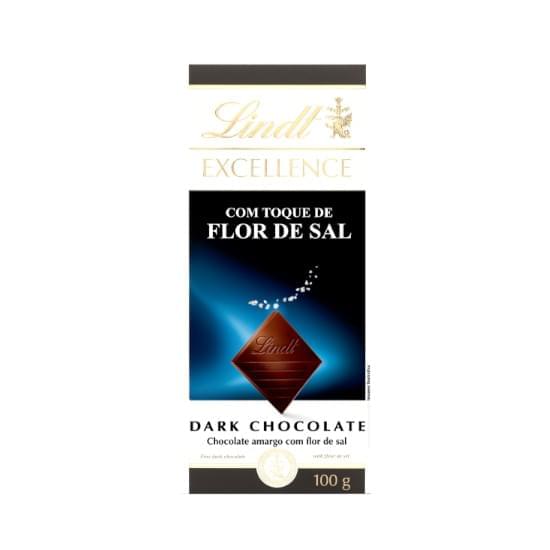 Imagem de Chocolate em barra amargo 47% cacau com flor de sal lindt excellence caixa 100g