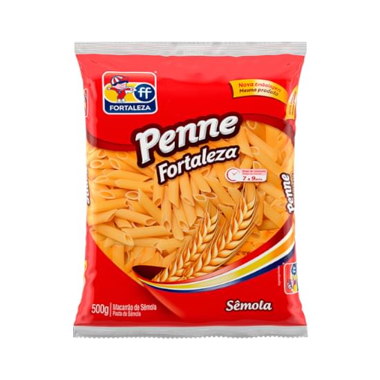 Imagem de Macarrão de sêmola penne fortaleza pacote 500g