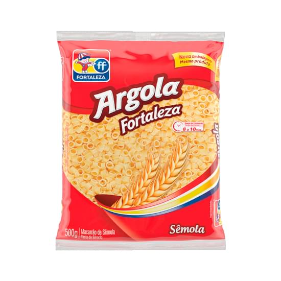 Imagem de Macarrão de sêmola argola fortaleza pacote 500g