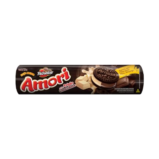 Imagem de Biscoito triplo chocolate richester amori pacote 125g