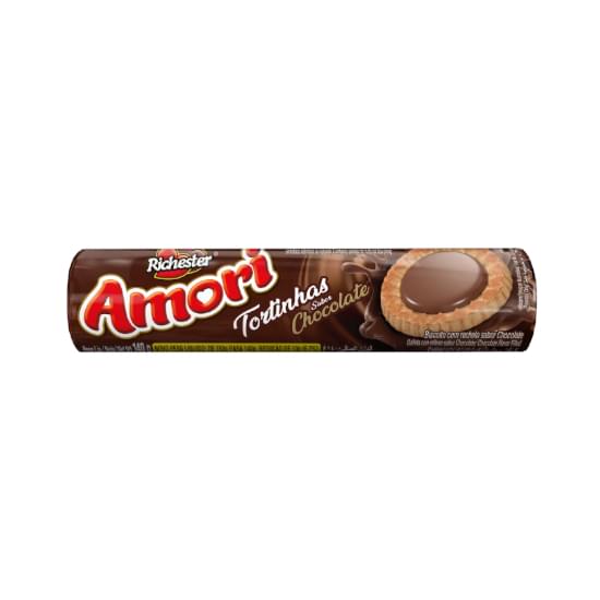 Imagem de Biscoito com recheio chocolate richester amori tortinhas pacote 140g