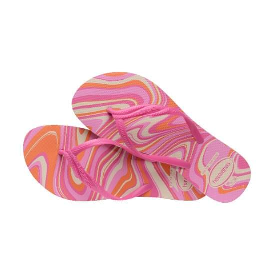 Imagem de Sandália havaianas feminina fantasia style bege/rosa 39/40