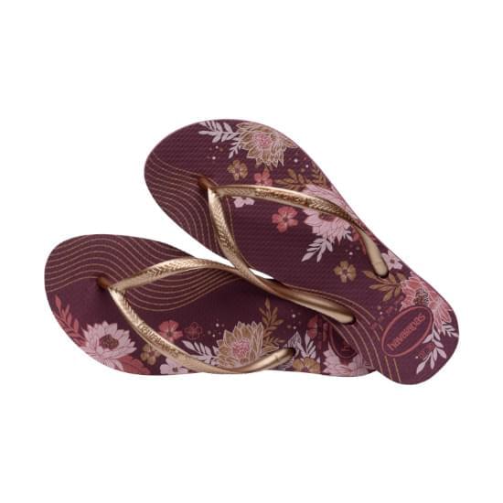Imagem de Sandália havaianas feminina slim organic terra roxa 33/34