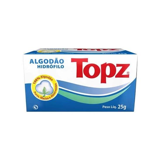 Imagem de Algodão topz hidrofilo rolo 25g