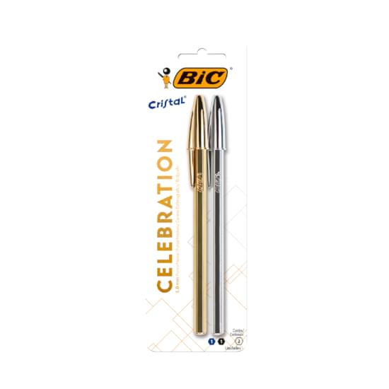 Imagem de Caneta cristal bic celebration 1.0mm | com 02 unidades