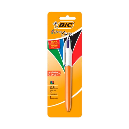 Imagem de Caneta bic 4 cores fine 0.8mm