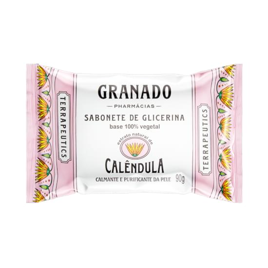 Imagem de Sabonete em barra de glicerina granado calêndula 90g
