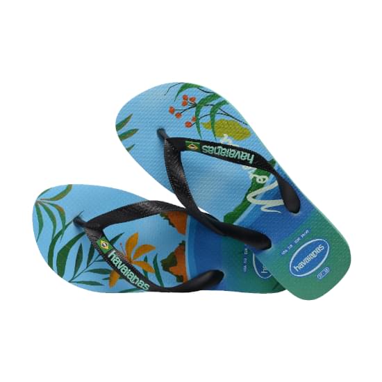 Imagem de Sandália havaianas unissex top postcard verde virtual 37/38