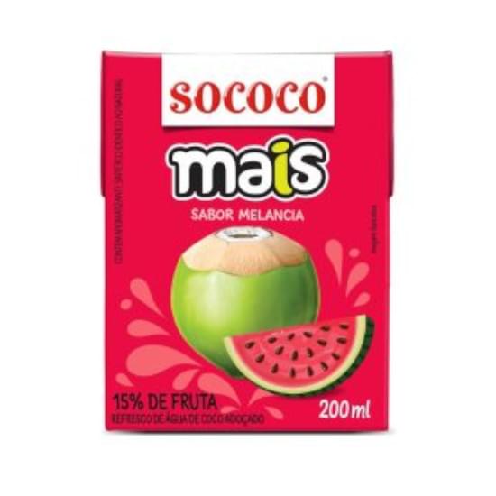 Imagem de Água de coco sococo mais melancia 200ml