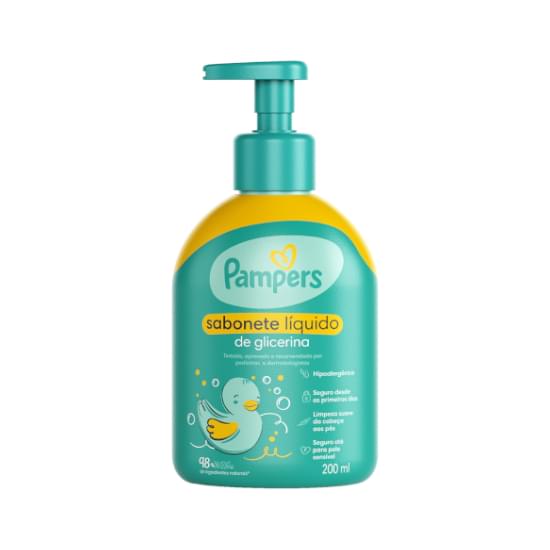 Imagem de Sabonete líquido de glicerina pampers 200ml