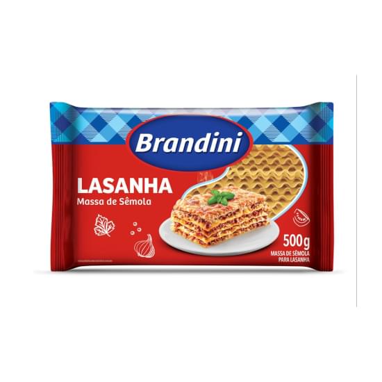 Imagem de Macarrão brandini lasanha seca sêmola 500g