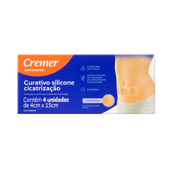 Imagem de Curativo de silicone cicatrização cremer advanced caixa 4 unidades