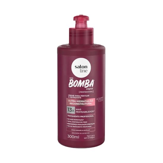 Imagem de Salon line bomba creme de pentear defrizante condicionador ultra hidratação 300ml