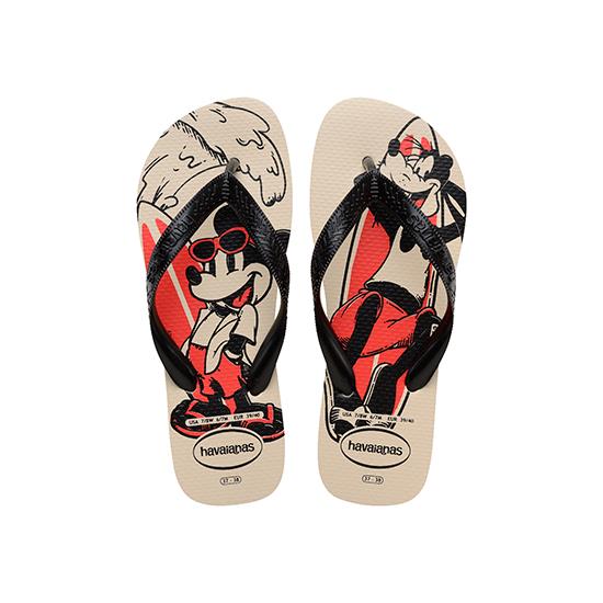 Imagem de Sandalia havaiana masculina top disney bege palha 25/26