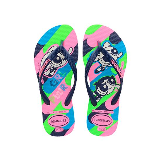 Imagem de Sandalia havaianas infantil kids slim powerpuff girls branco 35/36