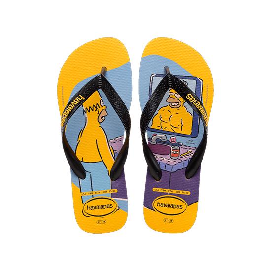 Imagem de Sandália havaianas masculino simpsons amarelo pop 37/38