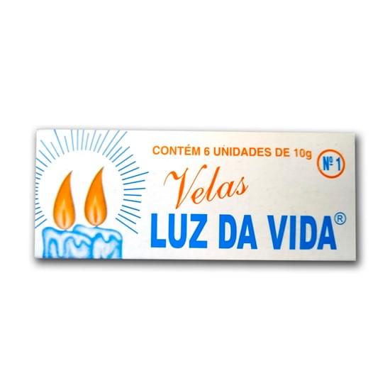 Imagem de Vela luz da vida n1 branca c/6 10g