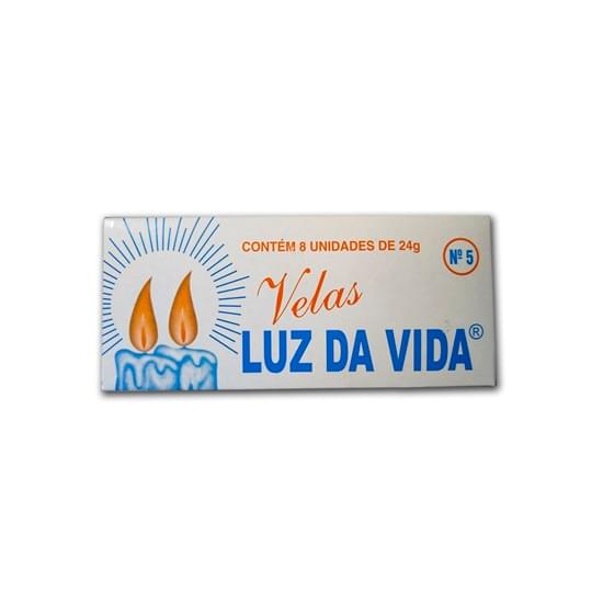 Imagem de Vela luz da vida n5 branca c/8 24g